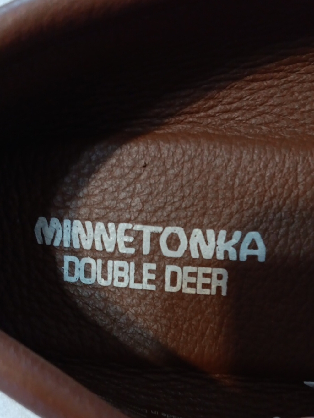 Minnetonka Mens Double Deerskin Moccasins 10 - Picture 4 of 9